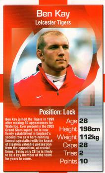 2003 Top Trumps England Rugby Heroes #NNO Ben Kay Front
